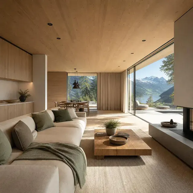 Architektonisches Konzeptmotiv für hochwertige Immobilien
